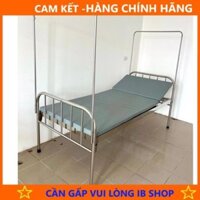 Giường bệnh nhân inox, có cọc màn, thành giường .... - Hàng Hãng