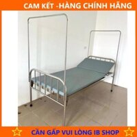 GIƯỜNG BỆNH NHÂN INOX KÈM NIỆM, giường chăm bệnh nhân có nâng lưng chính hãng - Hàng Hãng