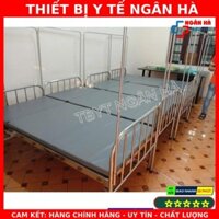 GIƯỜNG BỆNH NHÂN INOX KÈM NIỆM, giường chăm bệnh nhân có nâng lưng Hàng công ty chính hãng