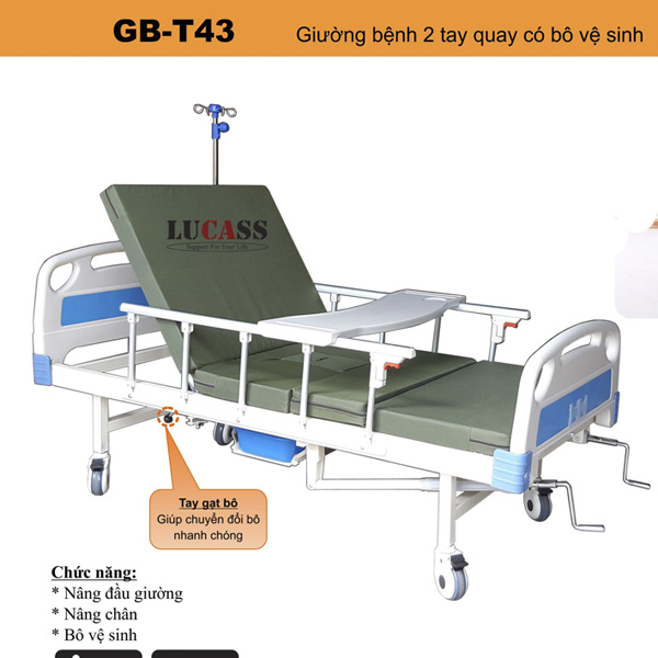 Giường bệnh nhân Lucass GB-T43