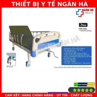 Giường bệnh y tế 1 tay quay LUCASS GB-C1 (GB-8E) tặng kèm bàn ăn, free ship HN - HÀNG CTY - CHÍNH HÃNG