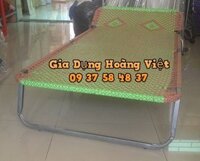 Giường Bố Xếp Đài Loan Khung Sắt Vuông Dầy 25 Sơn Tĩnh Điện Hoàng Việt - 30 x 90 x 195cm