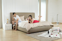 Giường bọc da hạng sang mã NV5