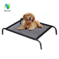Giường cắm trại cho thú cưng NEXUSF, Giường nâng cao chống thấm nước có thể giặt được cho chó, Chống ẩm thoáng khí có thể tháo rời Lưới thoải mái Chó cũi ngoài trời