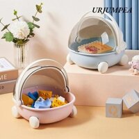 Giường cho bé búp bê URJUMPEA, Phụ kiện búp bê chống bụi xếp nếp Hộp lưu trữ máy tính để bàn, Hình nôi em bé dễ thương Trang trí máy tính để bàn Hộp đựng đồ đa chức năng cho Labububuru cho chìa khóa Đồ ăn nhẹ
