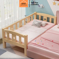 Giường cho bé ,giường gỗ cho bé ghép với giường bố mẹ cỡ đại 200x100CM