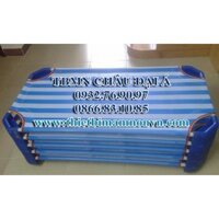 Giường cho bé mầm non GN04 - Vải lưới bọc nhựa cao cấp
