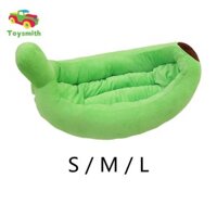 Giường cho chó Ấm áp Thu đông Giường hình quả chuối Vỏ có thể tháo rời thoải mái