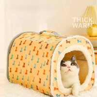 Giường chống sập cho chó nhỏ – Giường kín, có thể giặt và giữ ấm