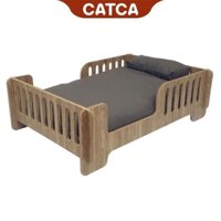 GIƯỜNG - CHUỒNG NẰM CHO CHÓ MÈO BẰNG GỖ