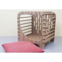 GIƯỜNG - CHUỒNG NẰM CHO CHÓ MÈO BẰNG GỖ CAO CẤP LẮP RÁP GỌN GÀNG, SANG TRỌNG