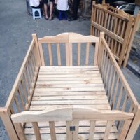 Giường cũi 2in1 gỗ Sồi Nga - Tặng bộ màn cũi