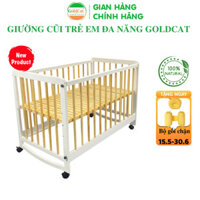 Giường Cũi Cho Bé Đa Năng C2 GOLDCAT Chất Liệu Gỗ Tự Nhiên An Toàn Cho Bé