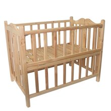 Giường cũi cho bé gỗ thông Vinanoi VNC107