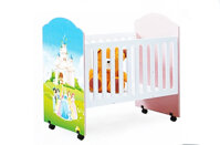 Giường cũi cho bé hình công chúa ngộ nghĩnh BABY031G