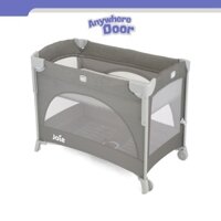 Giường cũi cho bé Joie Kubbie Sleep Foggy Gray bé sơ sinh đến 15kg