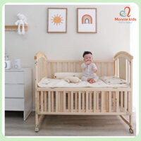 Giường cũi đa năng cho em bé Monmon 6in1, nôi cũi cho trẻ em 6 chế độ tiện lợi cho mẹ - Monnie Kids