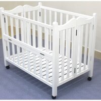 Giường cũi gỗ cao cấp Vinanoi VNC107 gỗ thông Newzead tự nhiên, có thể gấp gọn, nâng hạ 2 tầng