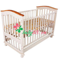 Giường cũi Nobita màu trắng ngà Le Lumber 9 kiểu lắp ráp