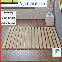 Giường Cuộn Trải Sàn Nhật Bản Thông Minh, Gấp Gọn 80cm - 1m2 x 2m, Giường Pallet Cuộn Gỗ Thông Cao Cấp