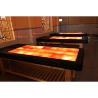 Giường Đá Muối Himalaya 18 viên - gỗ bộc da cao cấp