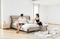 Giường Da Thật Nhập Khẩu Mã 1670X