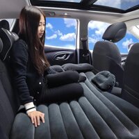 Giường đệm hơi ô tô 5 chỗ cao cấp kèm bơm điện, 2 gối, phụ kiện đi kèm chân rời Kem - Xám - Đen - Xanh  - Màu kem