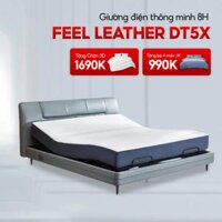 Giường điện thông minh 8H Feel Leather DT5X – Vải 3D thoáng khí, Ai theo dõi giấc ngủ thông minh, điều khiển từ xa (Đã bao gồm Đệm MZ1 cao cấp)