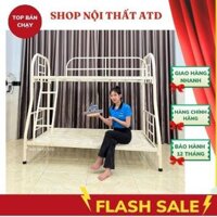 Giường đôi 2 tầng cho người lớn- giường tầng sắt giá rẻ 1m6 1m4 1m2 1m 80cm dài 2m lắp ráp dễ dàng