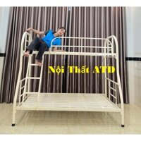 Giường đôi 2 tầng cho người lớn- giường tầng sắt giá rẻ 1m6 1m4 1m2 1m 80cm dài 2m lắp ráp