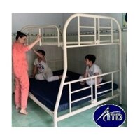 Giường đôi 2 tầng cho người lớn- giường tầng sắt giá rẻ 1m8 1m6 1m4 1m2 1m 80cm dài 2m lắp ráp đơn giản
