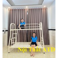 Giường đôi 2 tầng cho người lớn- giường tầng sắt giá rẻ 1m6 1m4 1m2 1m 80cm dài 2m lắp ráp đơn giản