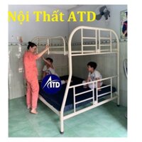 Giường đôi 2 tầng cho người lớn- giường tầng sắt giá rẻ 1m6 1m4 1m2 1m 80cm dài 2m lắp ráp tại nhà