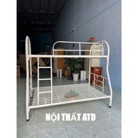 Giường đôi 2 tầng cho người lớn- giường tầng sắt giá rẻ 1m8 1m6 1m4 1m2 1m 80cm dài 2m lắp ráp đơn giản.