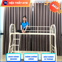 Giường đôi 2 tầng cho trẻ em và người lớn- giường tầng sắt giá rẻ 1m8 1m6 1m4 1m2 1m 80cm dài 2m lắp ráp dễ dàng giá rẻ