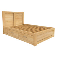 Giường Đôi Cuba Gỗ Sồi IBIE 2m