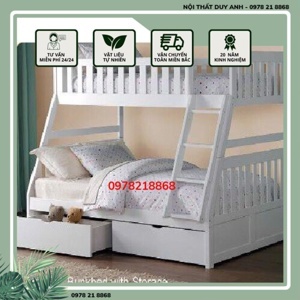 Giường đôi Victoria gỗ sồi 1m4