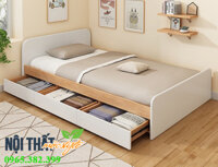 Giường đơn 1m2 GN163 – thông minh, đẹp, tiện lợi.