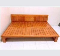 Giường gấp 1m50 gỗ xoan đào GG77