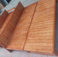 Giường gấp 1m50 gỗ xoan đào GG25