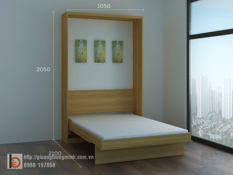 Giường gấp bằng gỗ MFC