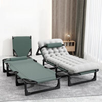 Giường gấp đa năng, ghế nằm văn phòng, giường đơn tiện lợi, giường nghỉ trưa di động cho người lớn