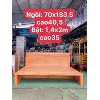 GIƯỜNG GẤP GỖ PHỦ GÕ CÓ HỘC KÉO 1,4M X 2M