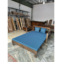 Giường Gấp Gọn Gỗ Sồi Tặng Kèm Đệm Gối Chắc Chắn Tiện Lợi