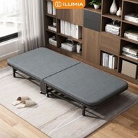 Giường gấp gọn văn phòng có bánh xe dễ dàng di chuyển khung sắt đệm êm ái thương hiệu ILUMIA - IM193