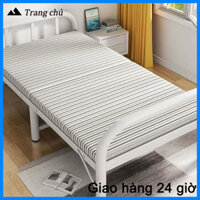 Giường gấp khung sắt 1-2 người nằm chắc chắn - Giường xếp gọn thông minh, Giường gấp ngủ trưa văn phòng