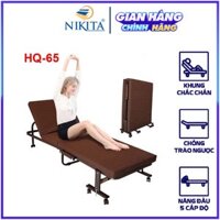 Giường gấp kiểu dáng hàn quốc Nikita NKT-HQ65 - NÂU-RỘNG 65CM
