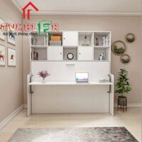 Giường gấp ngang kết hợp bàn F77