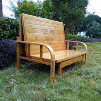 Giường gấp thành ghế sofa bằng tre chống mối mọt, giường gấp gỗ thông minh đa năng xếp nhanh gọn