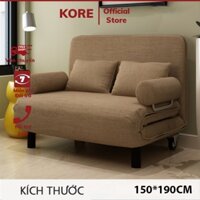 Giường gấp thông minh thành ghế ngồi kích thước 152x190cm